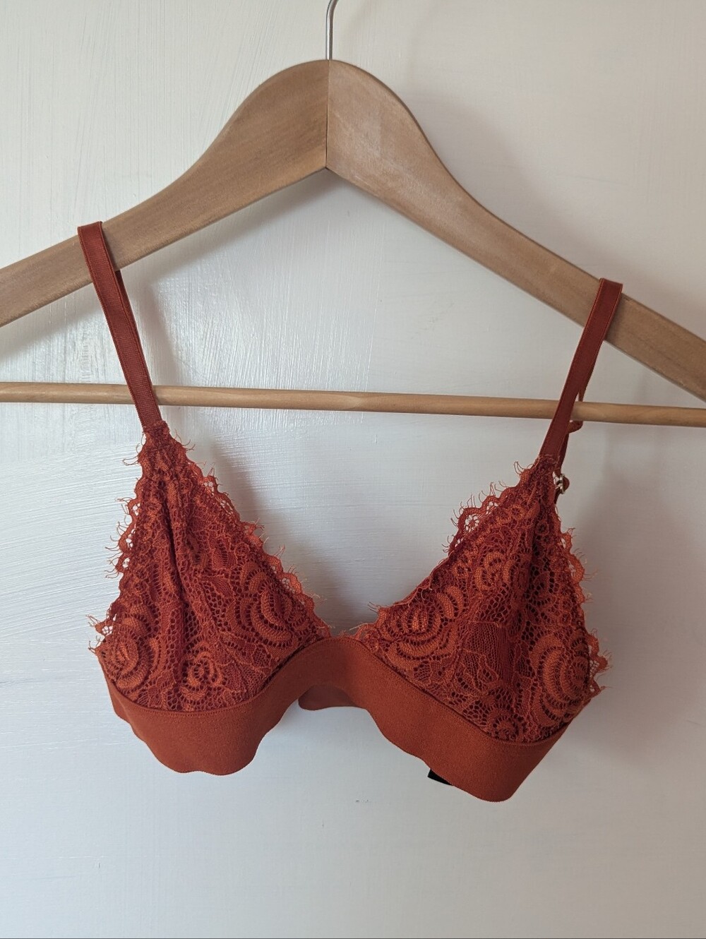 Pepper Lace Bralette in Rust sz XXS